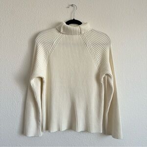 Elegant Cream Turtleneck Sweater